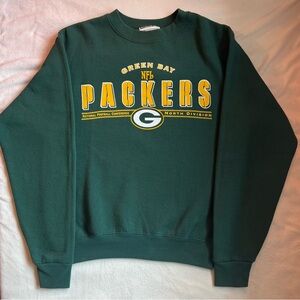 Vtg Lee Green Bay Packers Green Crewneck Sweater